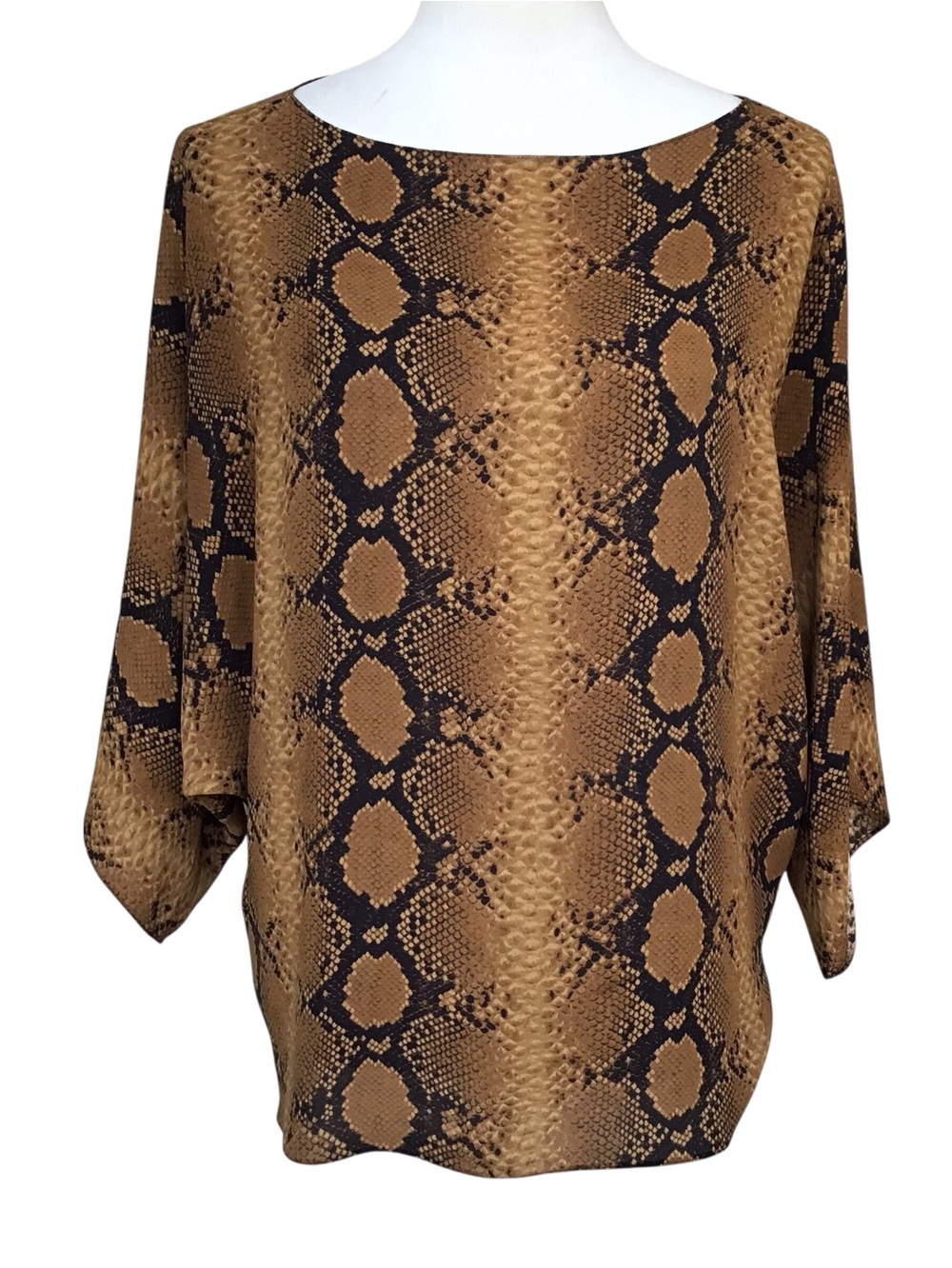 The Michael Kors Collection Niki Silk Python Top